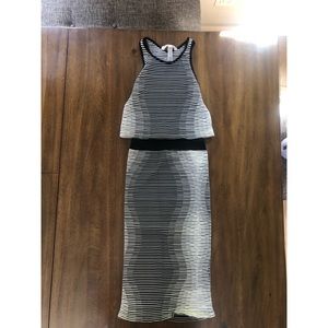 BCBG BODYCON CROP TOP AND SKIRT SET